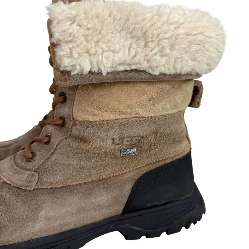 UGG Men's Butte Bomber Waterproof Chestnut Boot Size 11